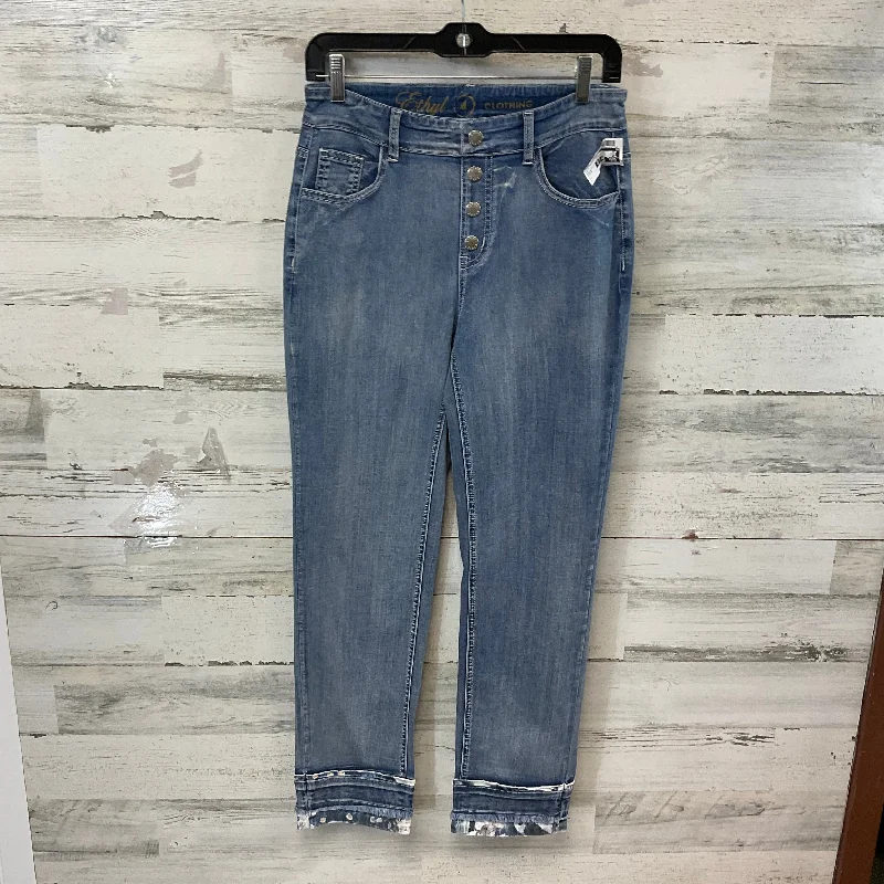 Jeans Straight By Ethyl In Blue Denim, Size: 4
